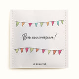 Sachet de thé personnalisé - Anniversaire banderole | Le Beau Thé