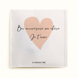 Sachet de thé personnalisé - Anniversaire cœur | Le Beau Thé