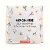 Sachet de thé personnalisé - merci maître-sse c'était chouette | Le Beau Thé