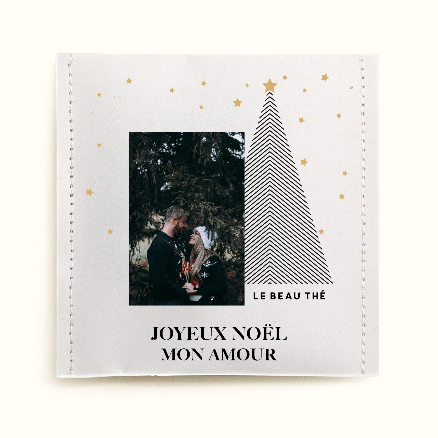 Sachet de thé - Photo souvenir pour Noël | Sachet de thé personnalisé