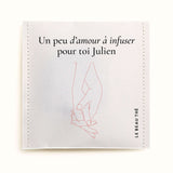 Sachet de thé personnalisé - Main dans la main pour la Saint-Valentin | Le Beau Thé