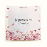 Sachet de thé personnalisé - Une pluie d'amour pour la Saint-Valentin | Le Beau Thé