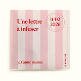 Sachet de thé - Lettre pour Mamie | Sachet de thé personnalisé