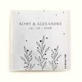 Sachet de thé personnalisé - Mariage minimaliste | Le Beau Thé