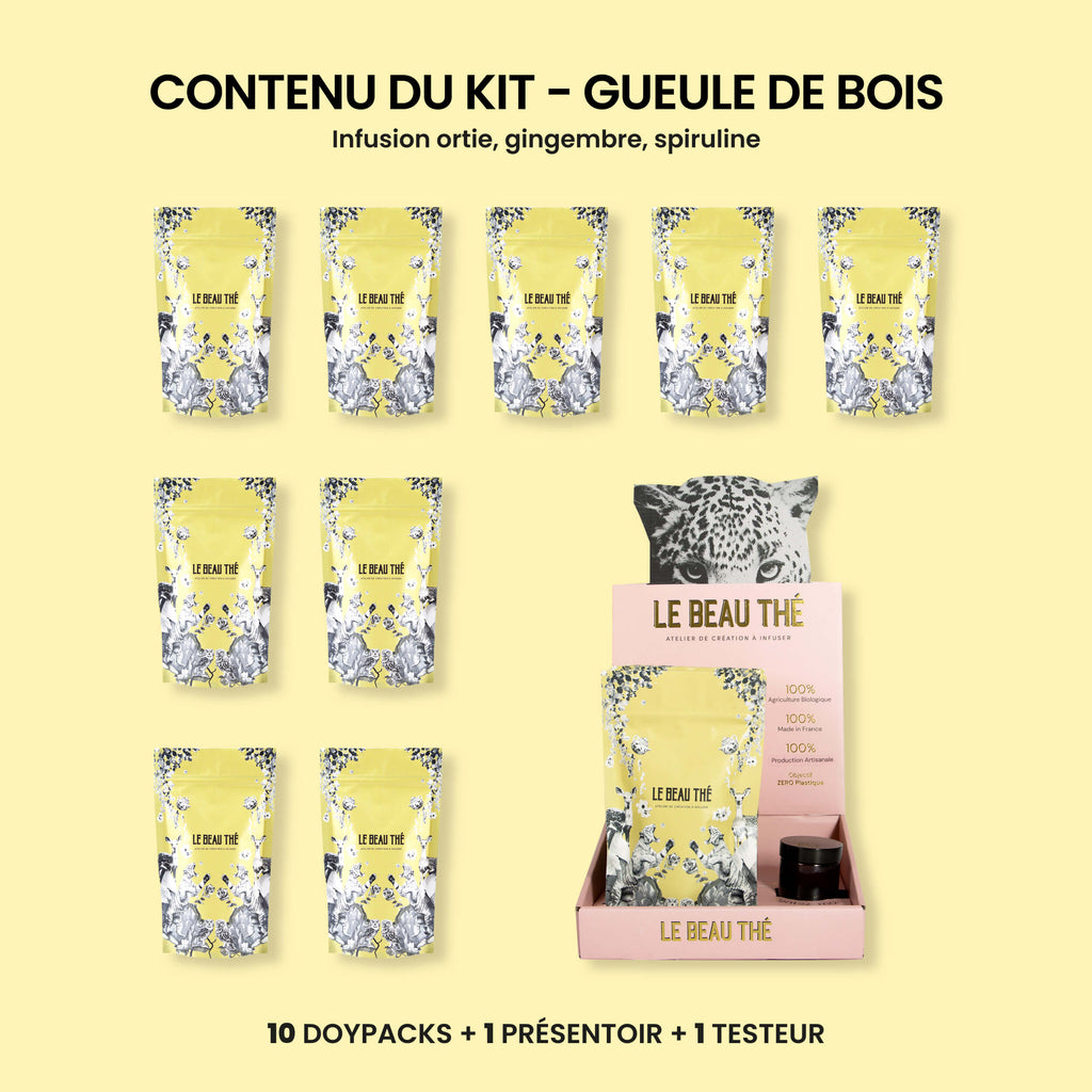 Kit d'implantation Vices - doypack Gueule de Bois – Le Beau Thé