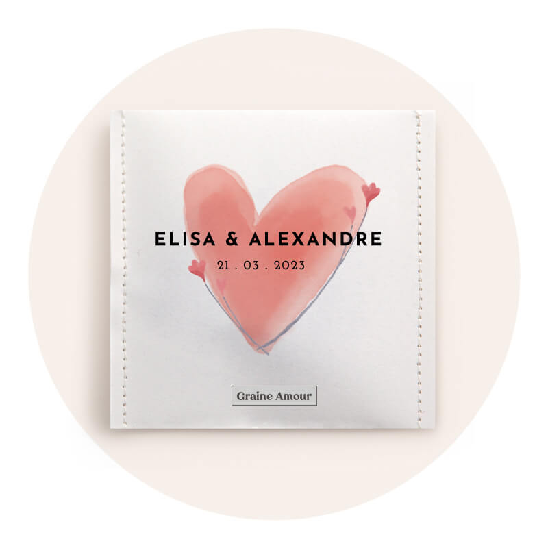 Sachet personnalisé on sale mariage