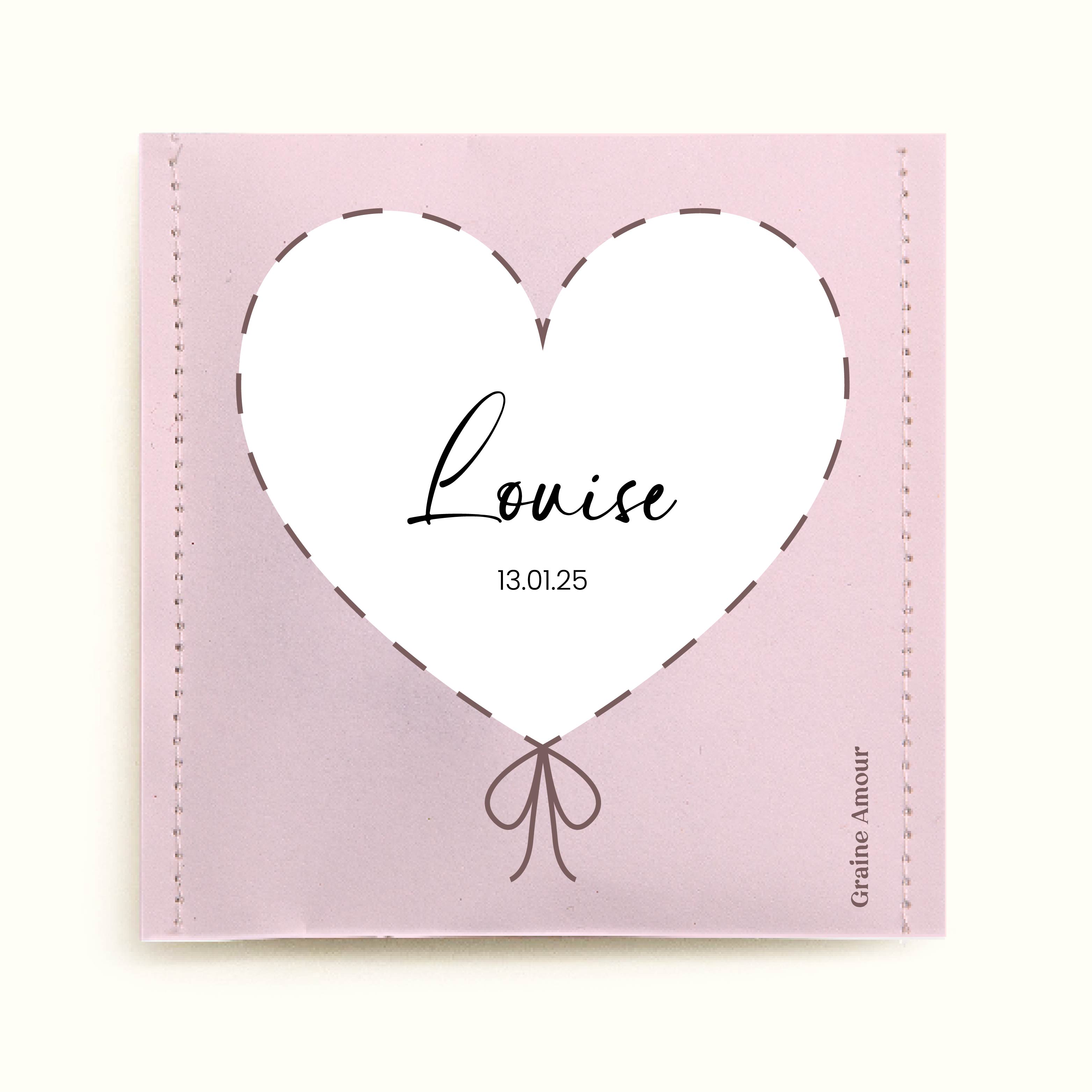 Sachet de graines à semer - Naissance ballon coeur | Le Beau Thé