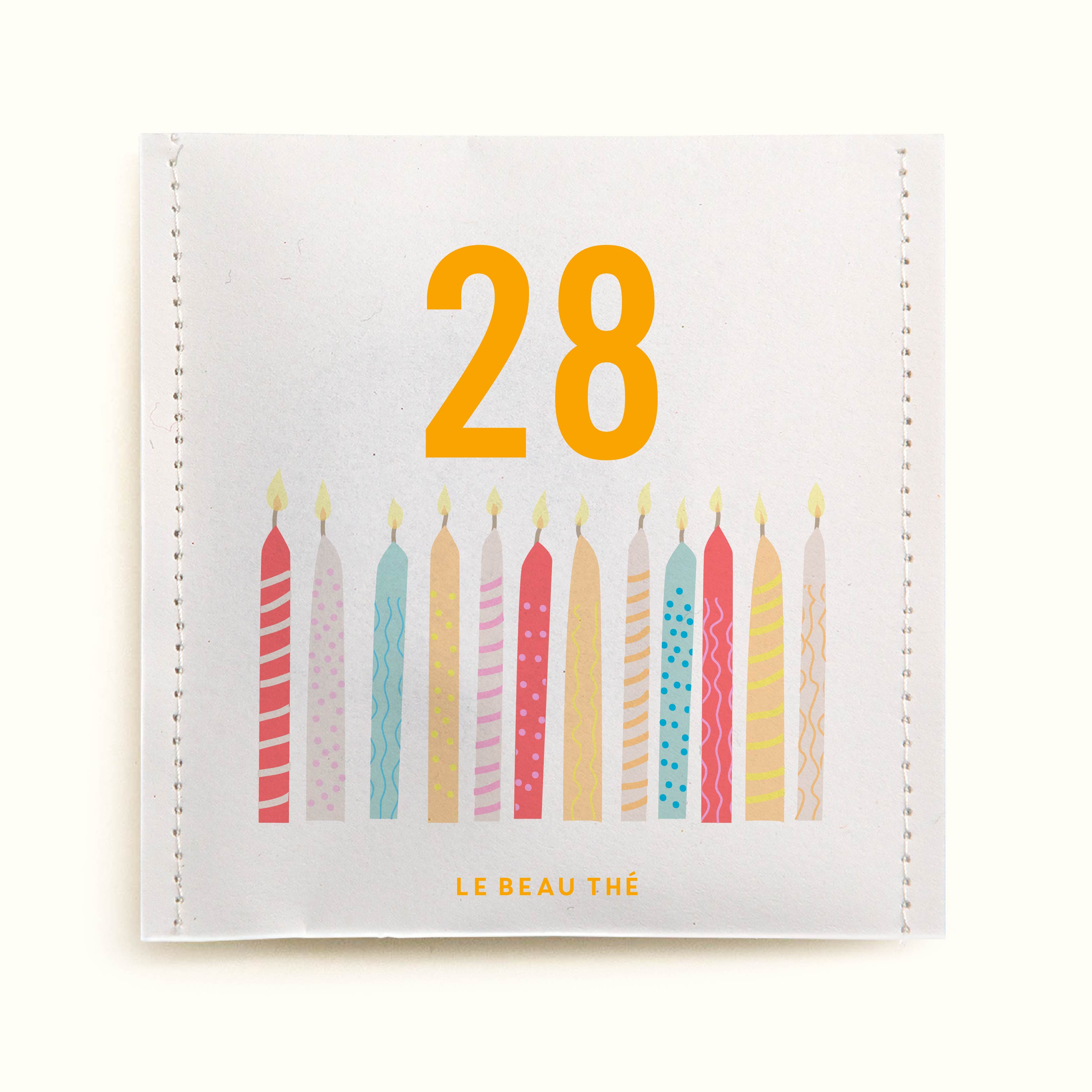 Sachet de thé personnalisé - Bougies d'anniversaire | Le Beau Thé