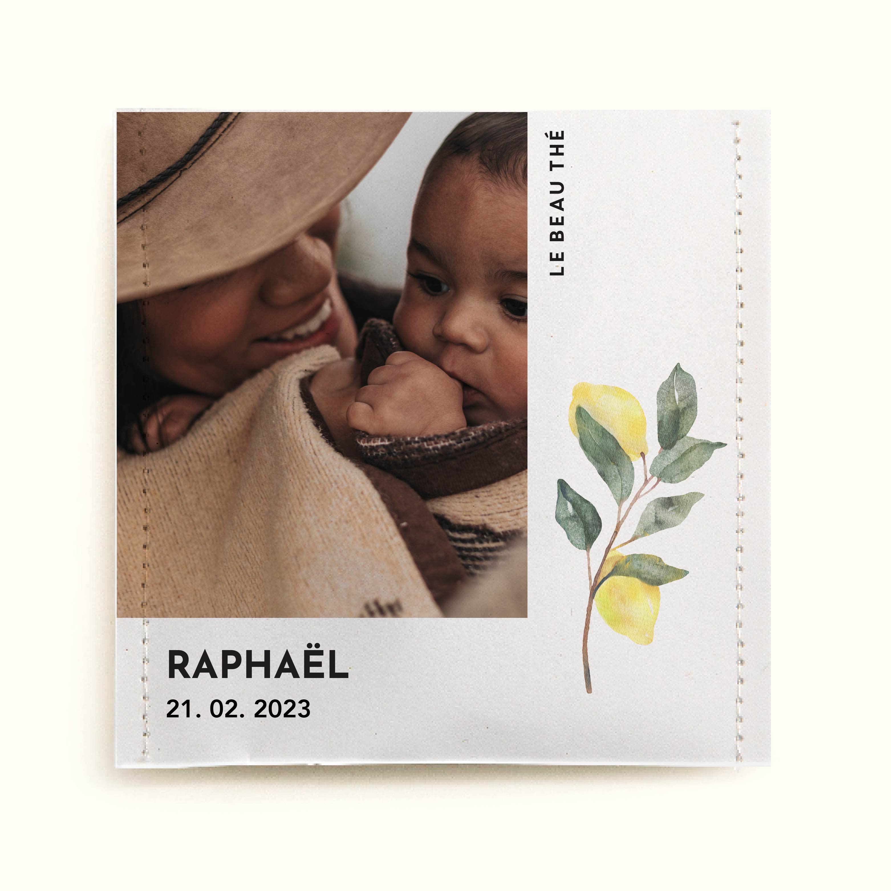 Sachet de thé personnalisé - Naissance Parfumée | Le Beau Thé