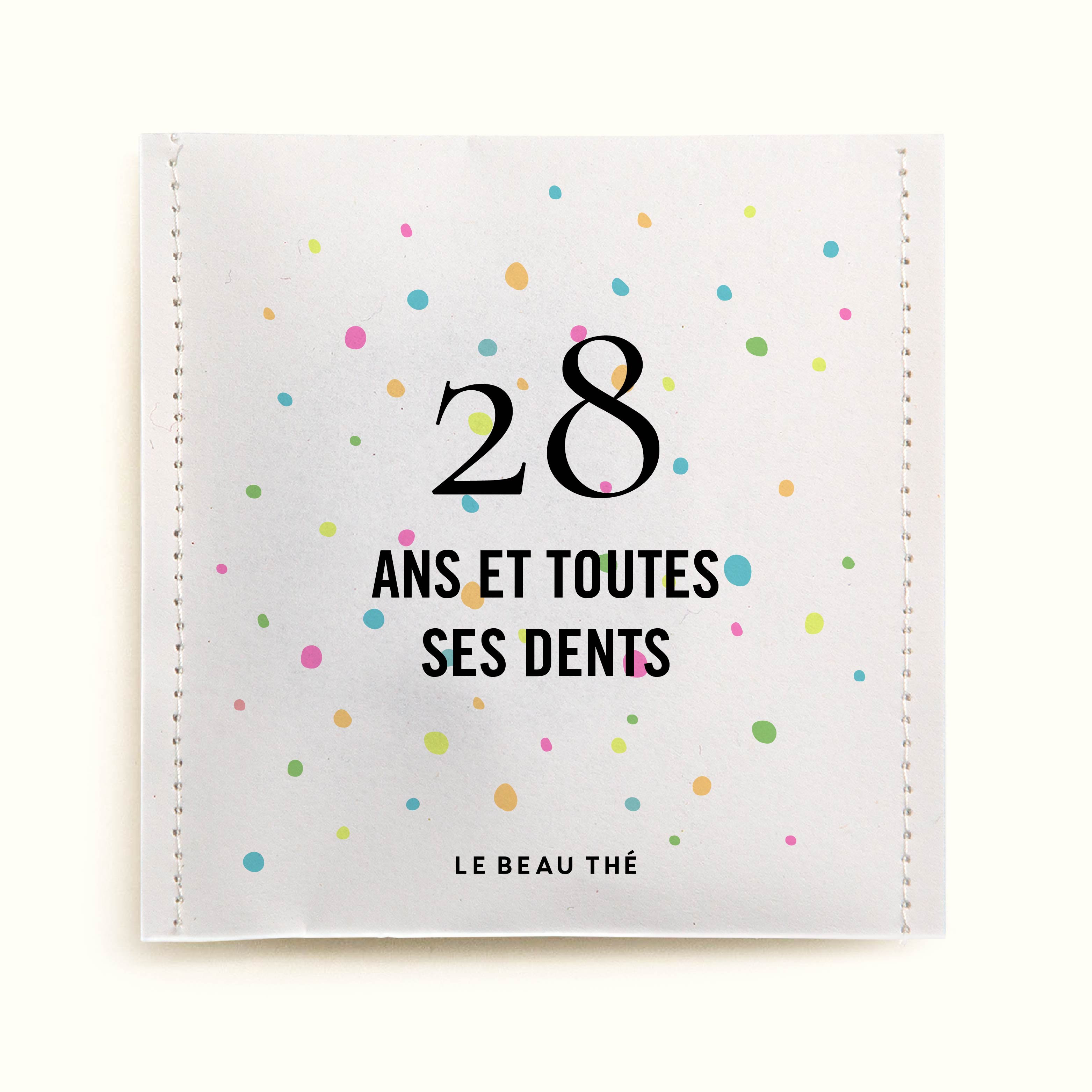 Sachet de thé personnalisé - Anniversaire peps | Le Beau Thé