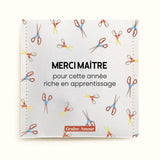 Sachet de graines à semer - Merci maître motif ciseaux | Le Beau Thé