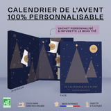 Calendrier de l'Avent personnalisé -  Infusette neutre Le Beau Thé avec surenveloppe en papier luxe (PRO)
