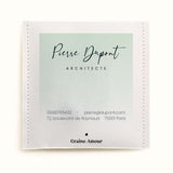 Sachet de graines à semer - Carte de visite traditionnelle | Sachet de graines personnalisé