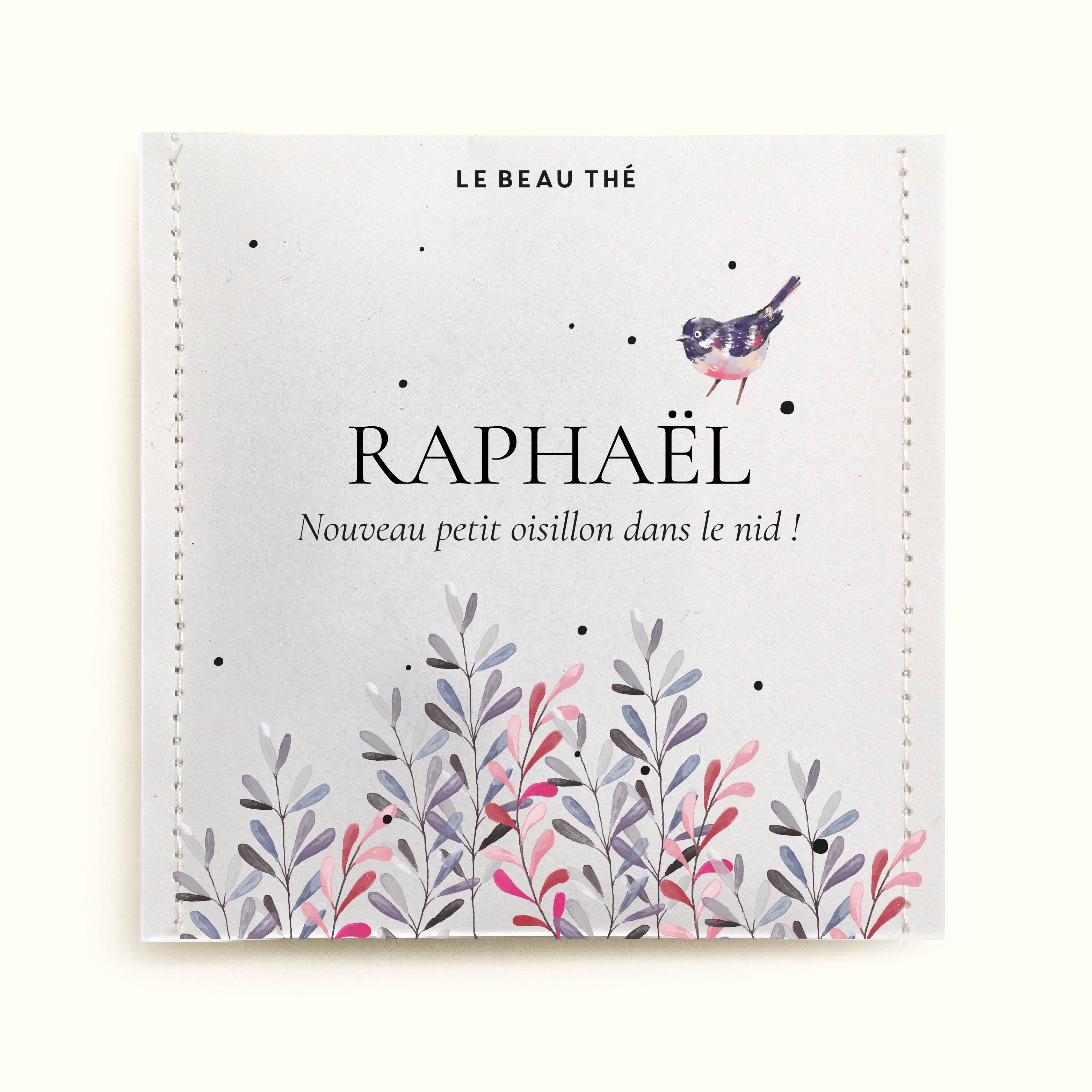 Sachet de thé personnalisé - Naissance pimpante | Le Beau Thé