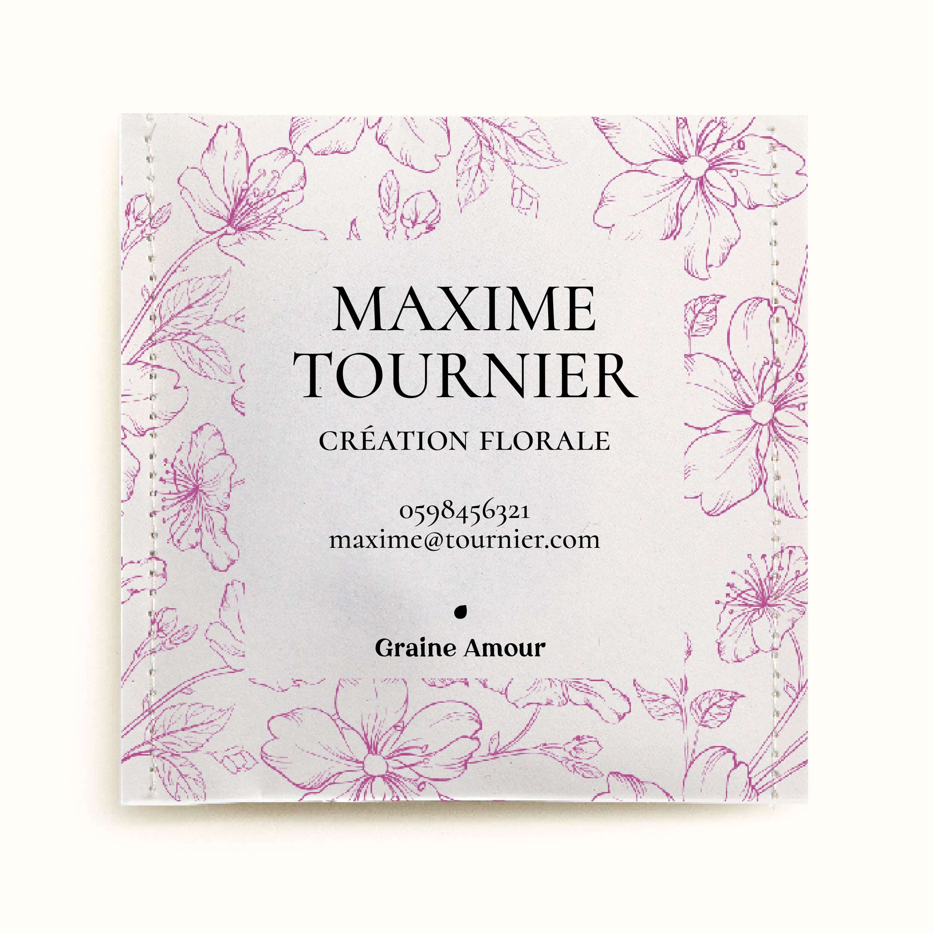 Sachet de graines à semer - Carte de visite en fleur | Le Beau Thé