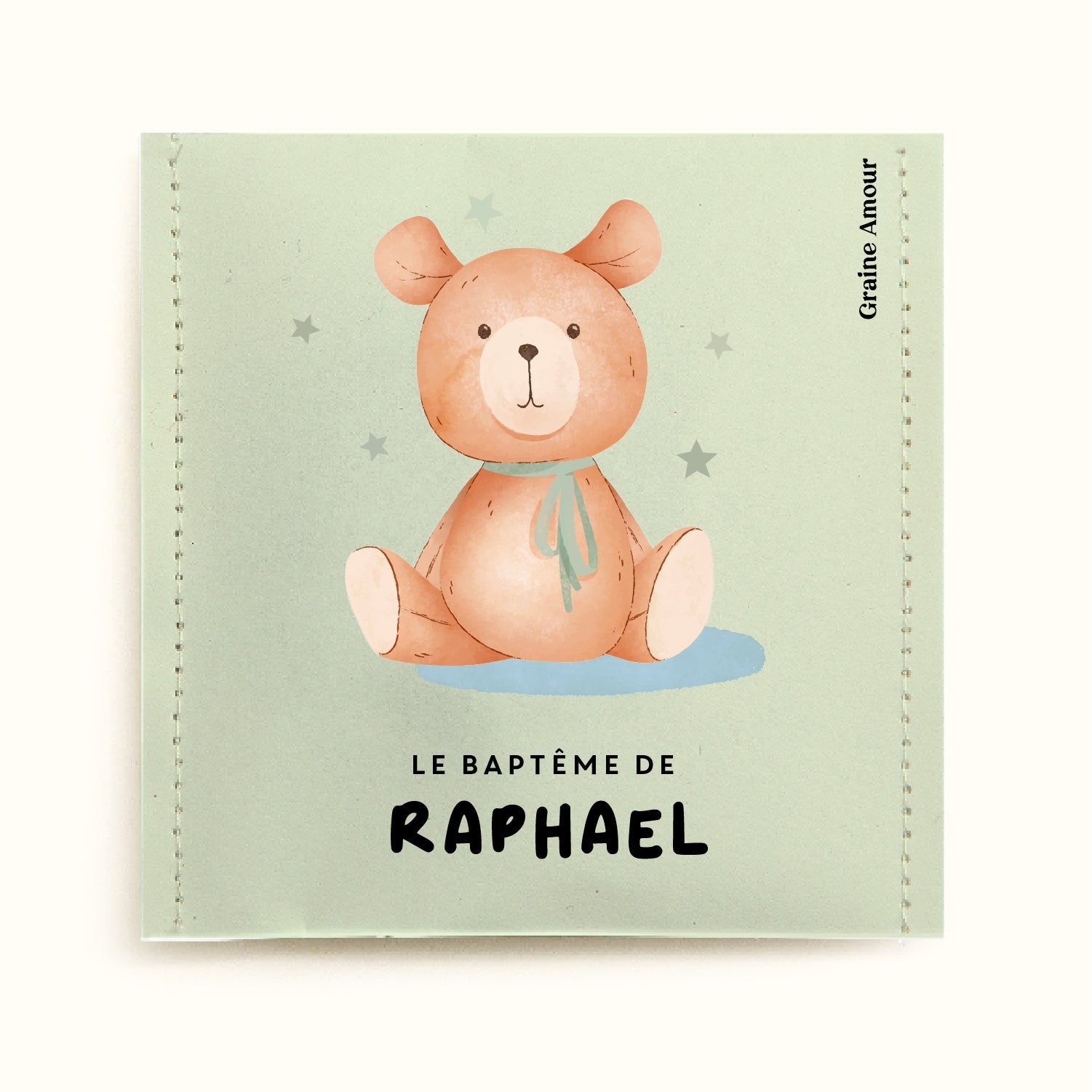Sachet de graines à semer - Baptême nounours | Le Beau Thé