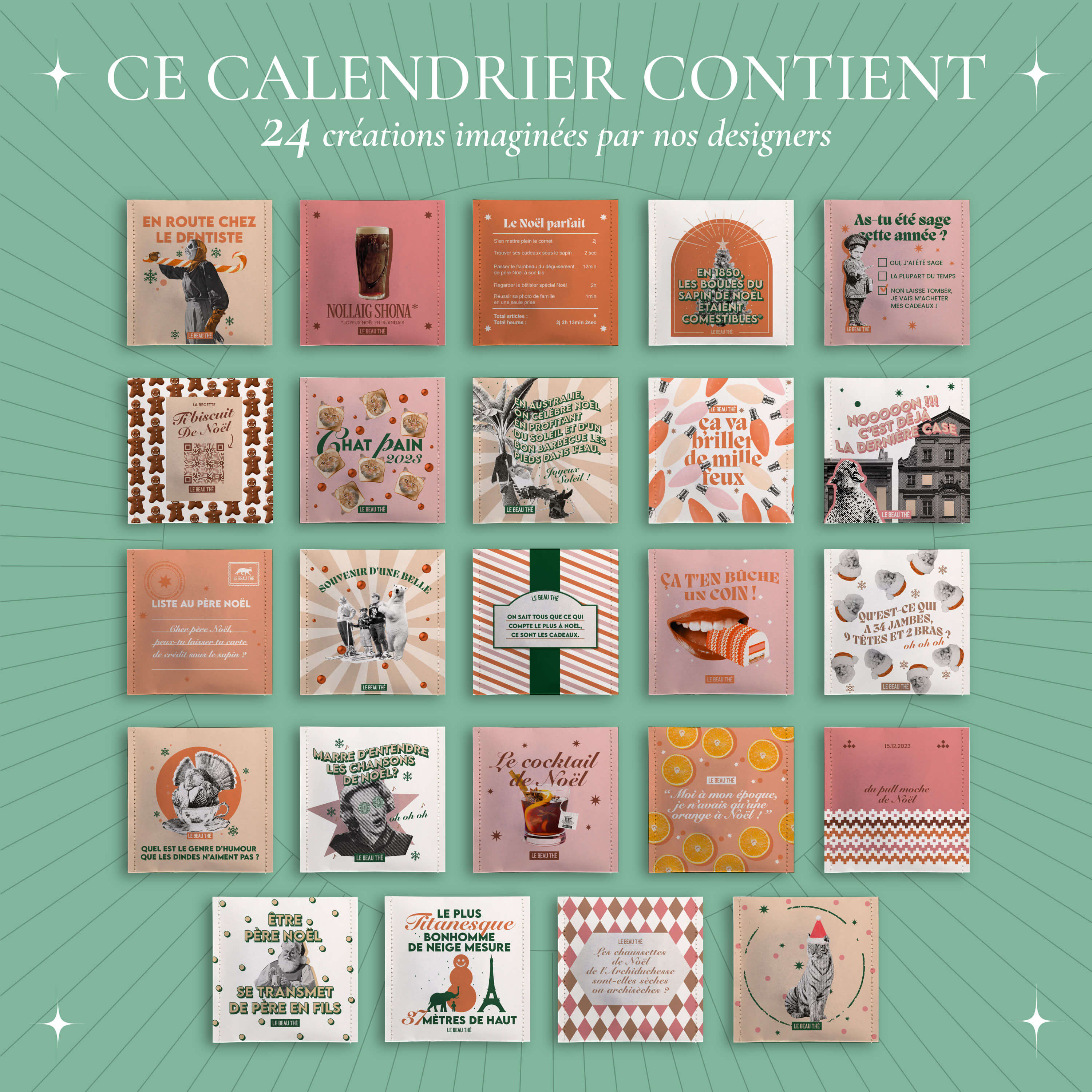 Le calendrier de l'avent format livre Le Beau Thé 🎁 | 2023