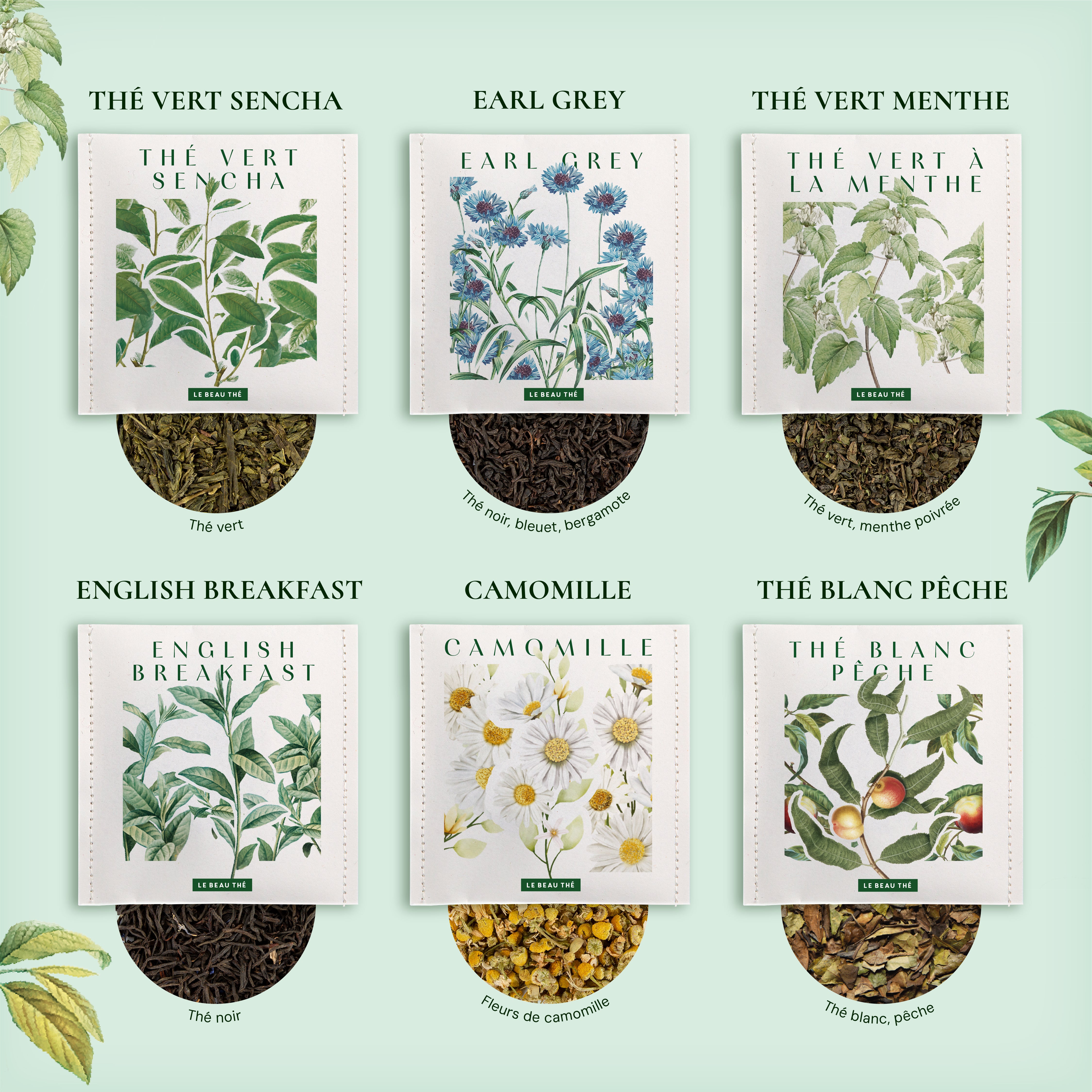 Coffret de dégustation : les 15 meilleurs thés et infusions du monde  | Le Beau Thé