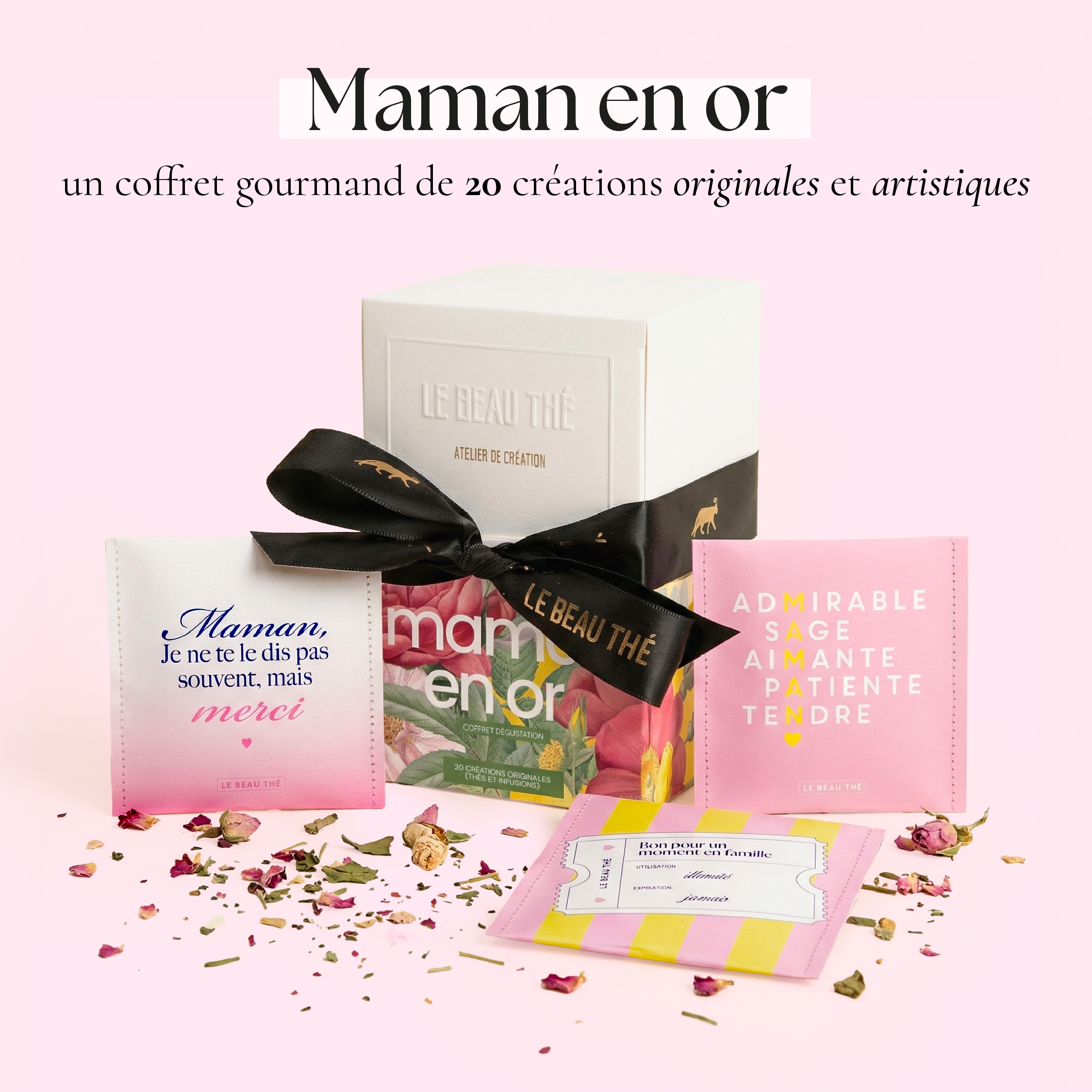 Le coffret maman en or : 20 thés et infusions pour la meilleure des mamans