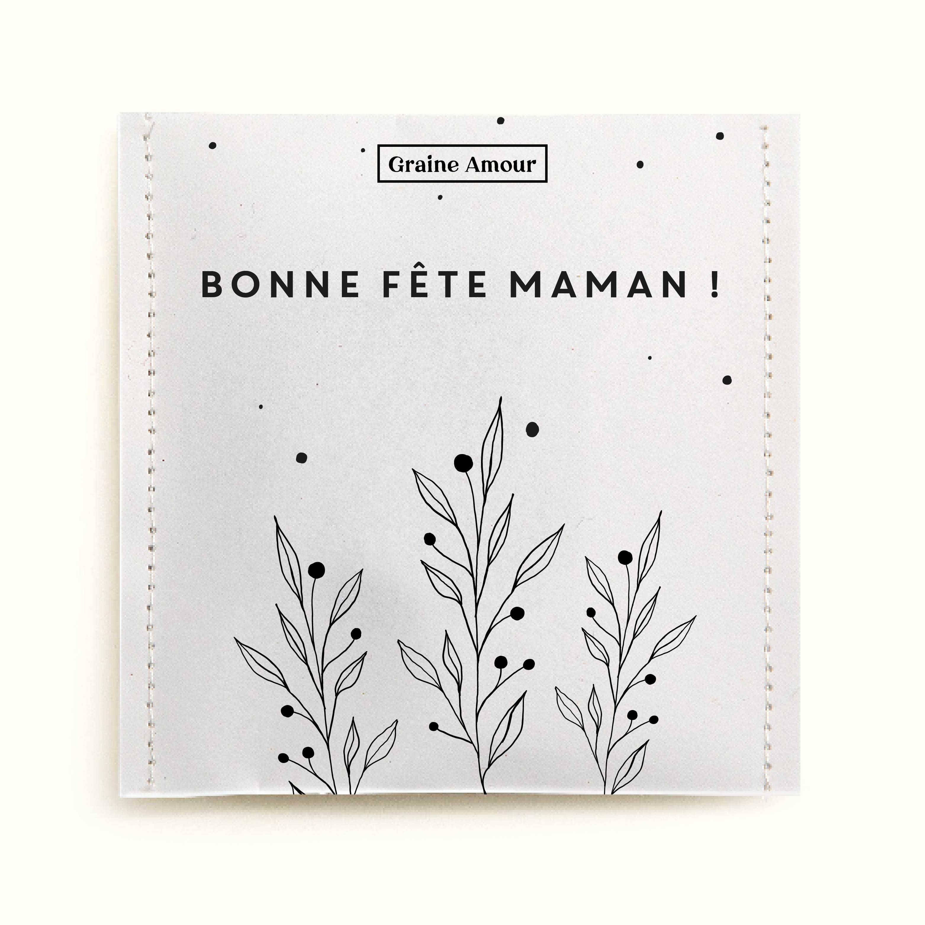 Sachet de graines à semer - Fête des mères Amour à semer | Sachet de graines personnalisé