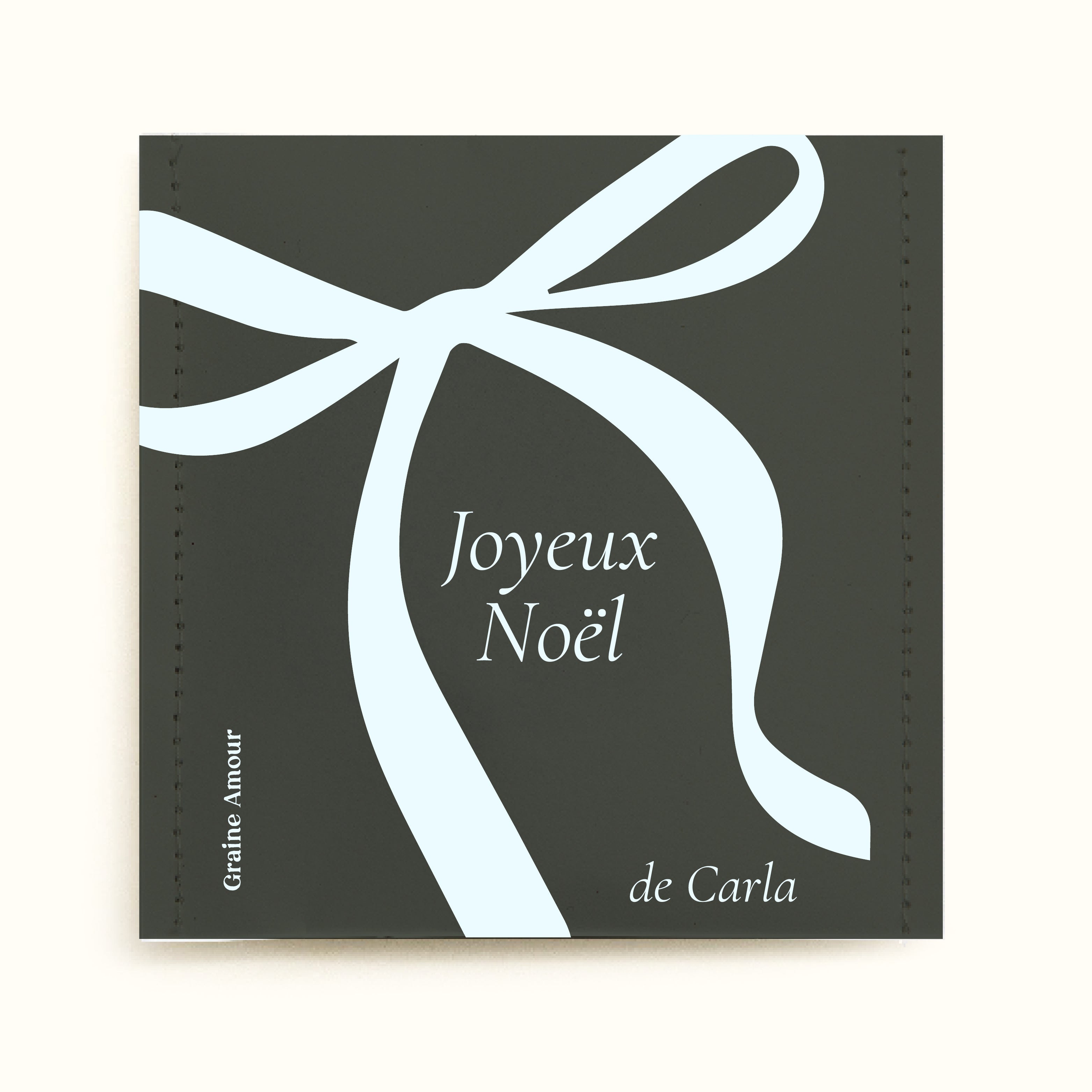 Sachet de graines à semer - Noeud Noël | Sachet de graines personnalisé