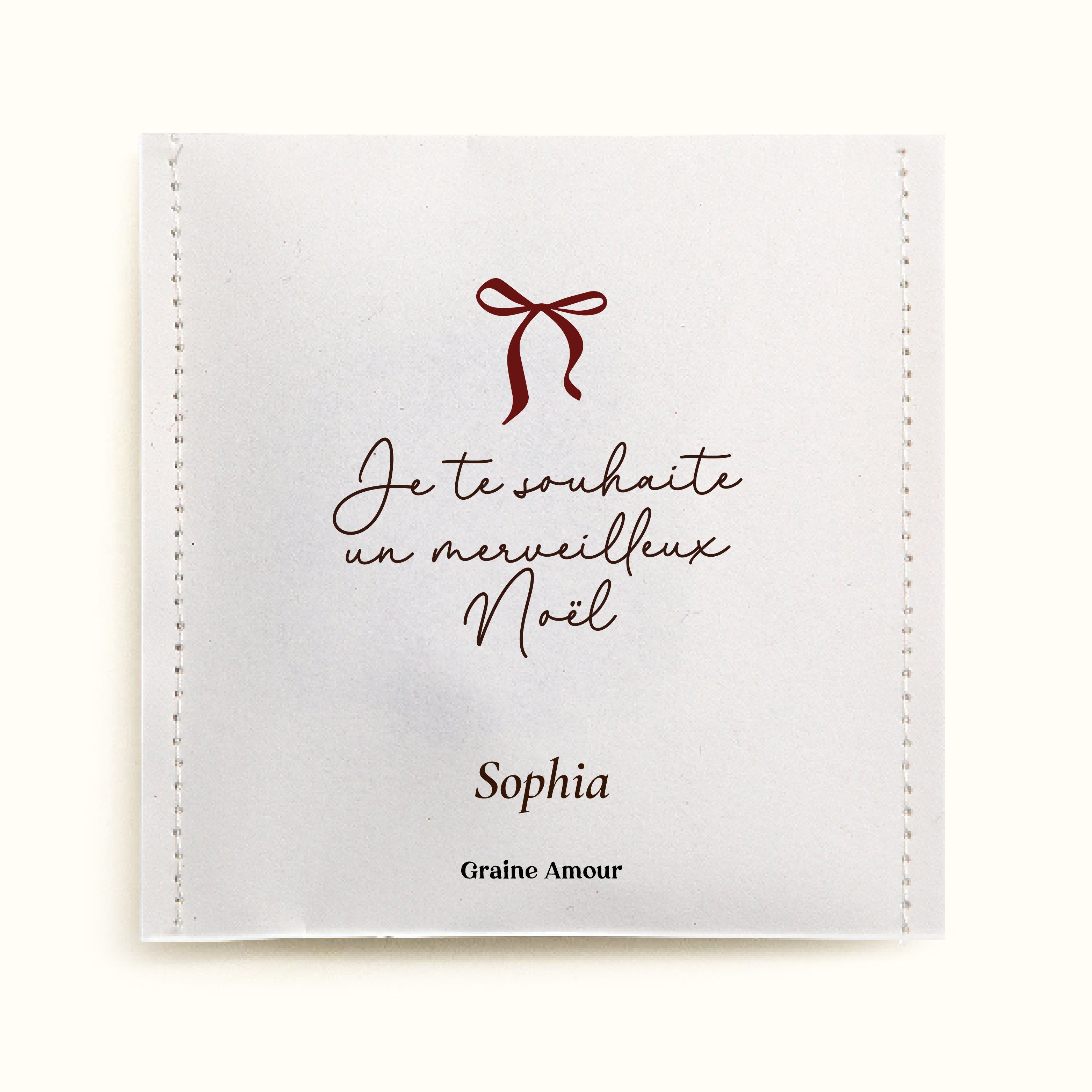 Sachet de graines à semer - Petit noeud | Sachet de graines personnalisé