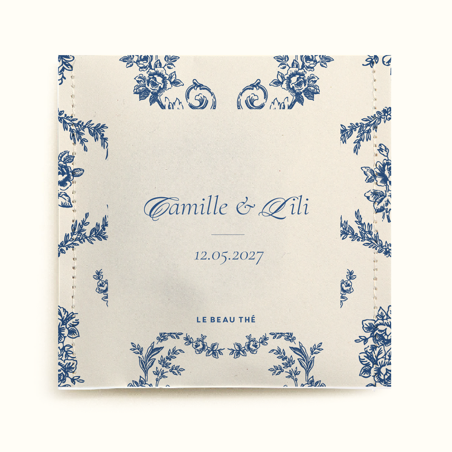 Sachet de thé - Mariage Toile de Jouy | Le Beau Thé