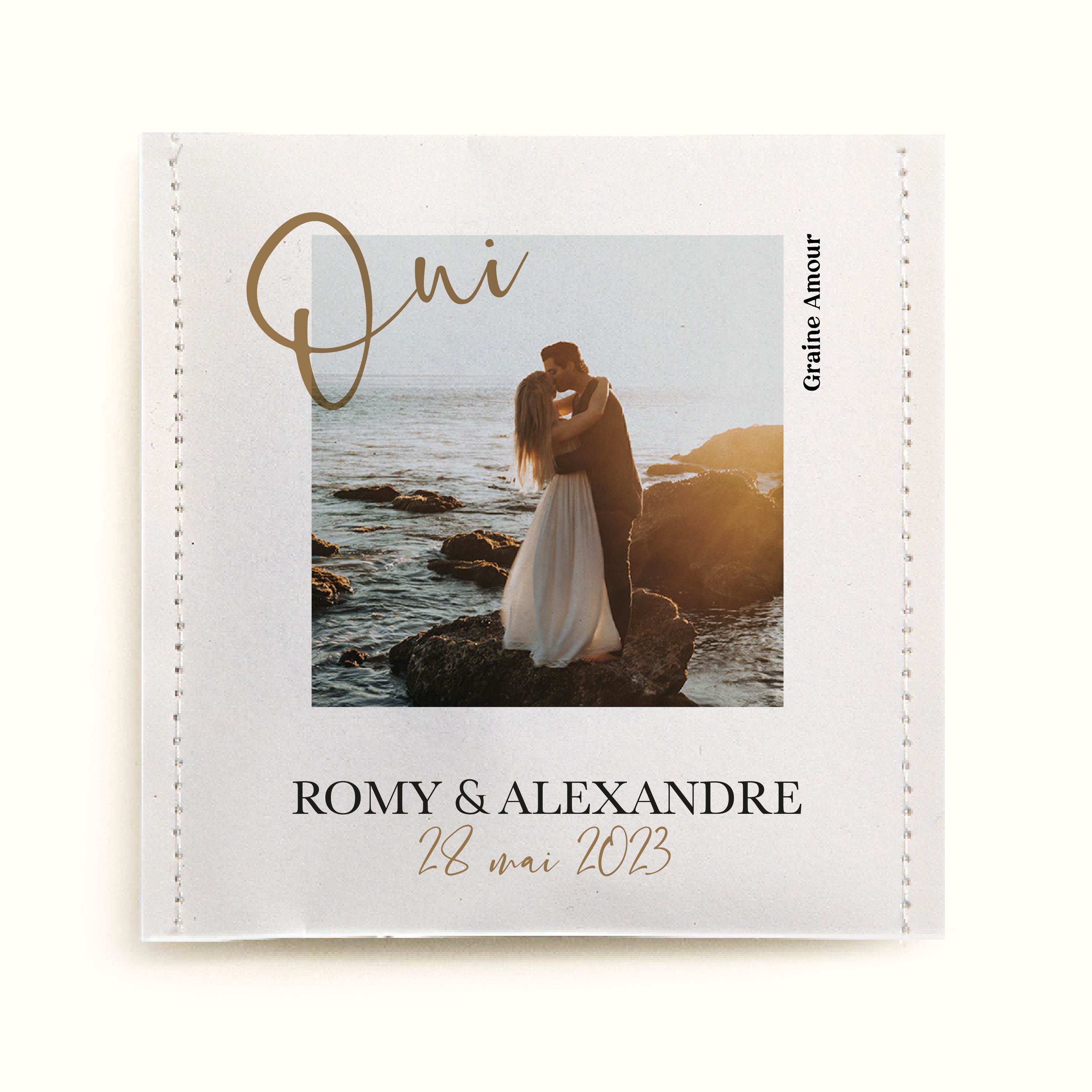 Sachet de graines à semer - Mariage faire-part vintage | Le Beau Thé