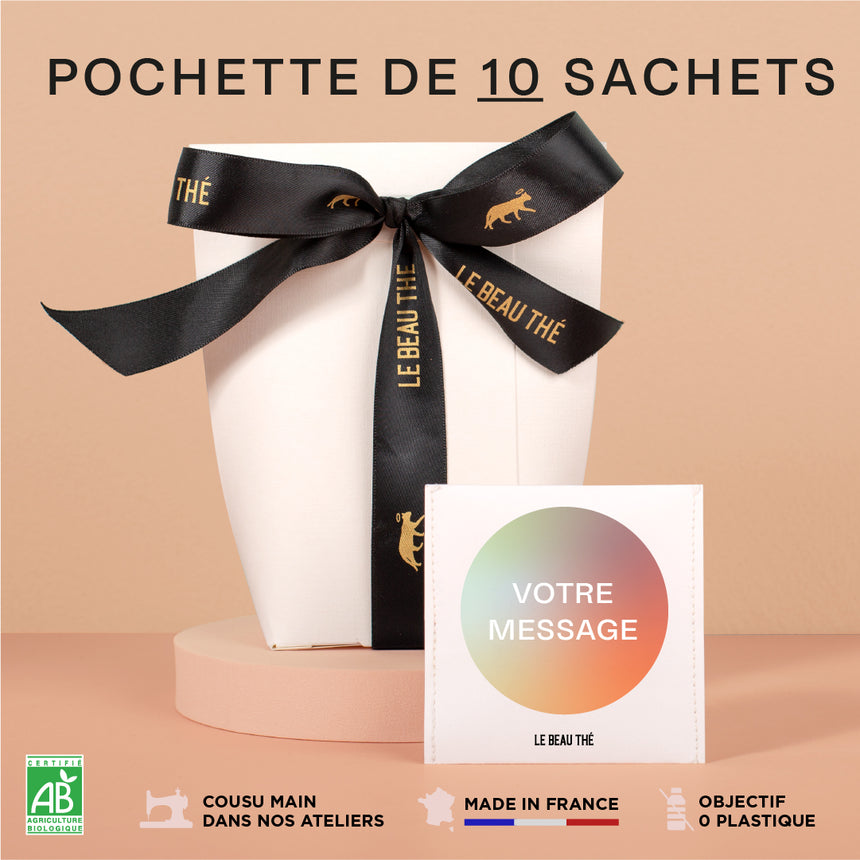 La pochette de 10 sachets de thé personnalisés (Pro)