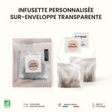 L'infusette personnalisée avec une surenveloppe biodégradable et compostable - CHR