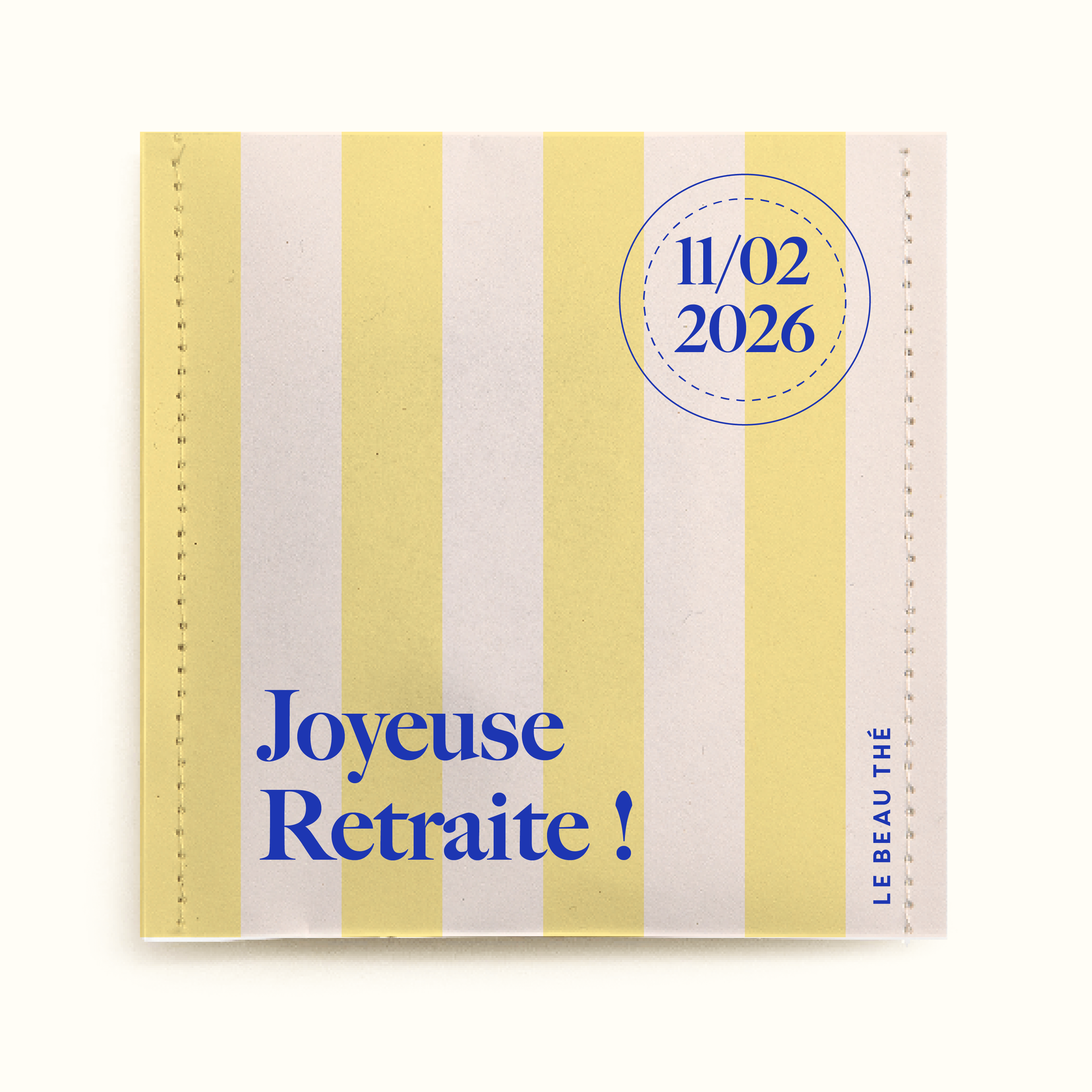Sachet de thé personnalisé - Joyeuse retraite ! | Le Beau Thé