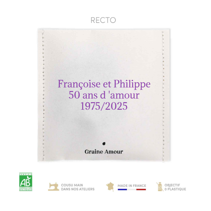 La boîte de 15 sachets de graines à semer personnalisés (Pro)