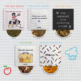 Coffret de thé merci maître-sse | Le Beau Thé : sachet de thé personnalisé