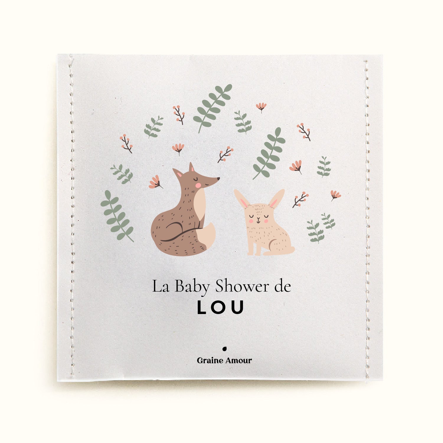 Sachet de graines à semer - Baby Shower Animaux | Le Beau Thé