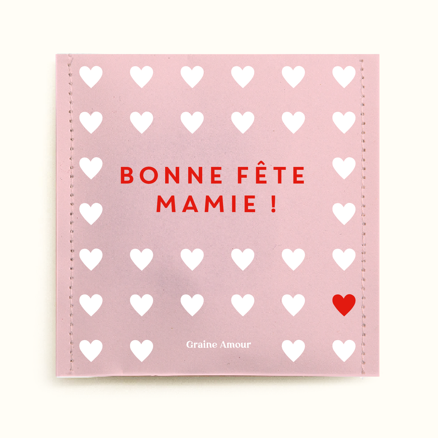 Sachet de graines à semer - Mamie coeur | Sachet de graines personnalisé
