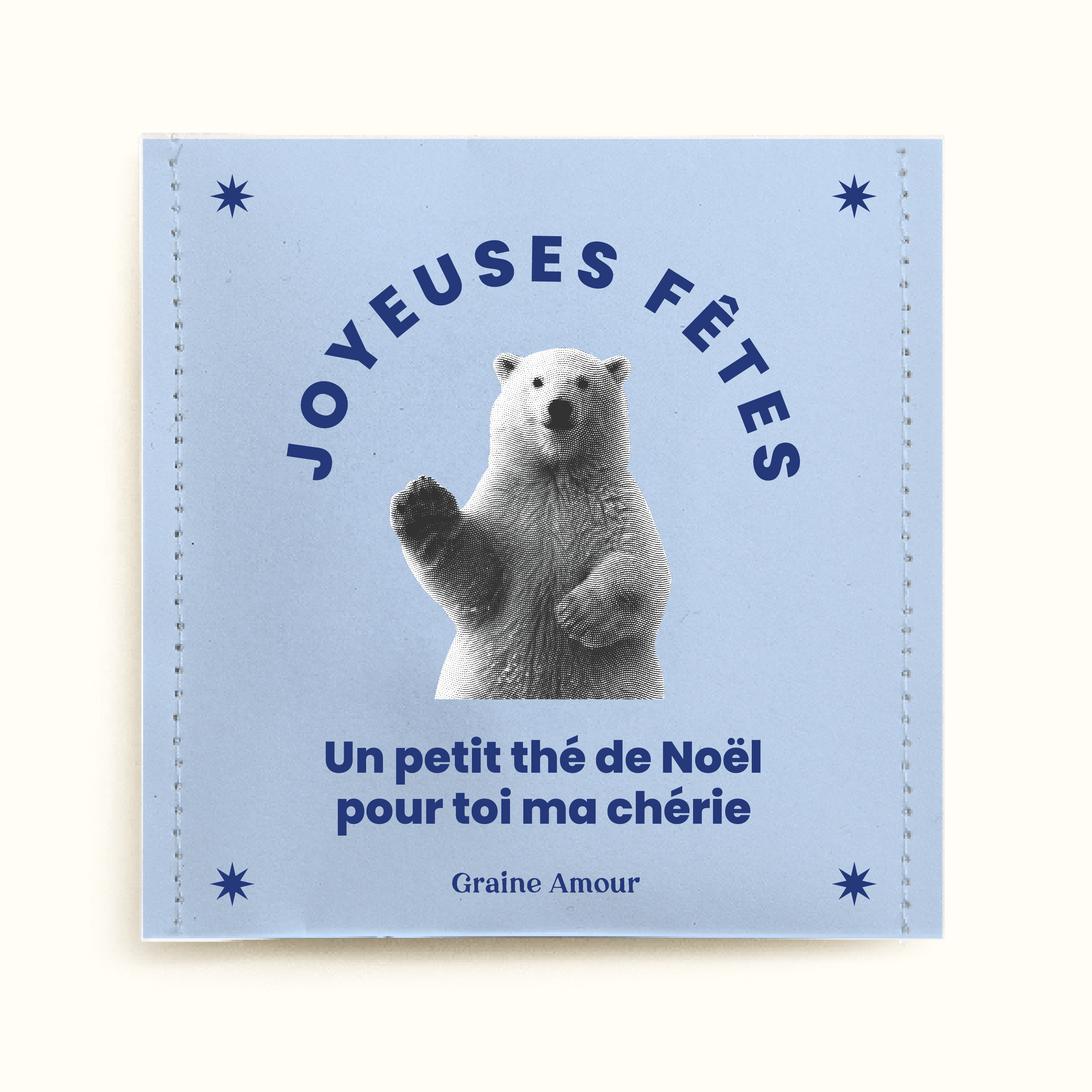 Sachet de graines à semer - Joyeux Noël ourson | Le Beau Thé