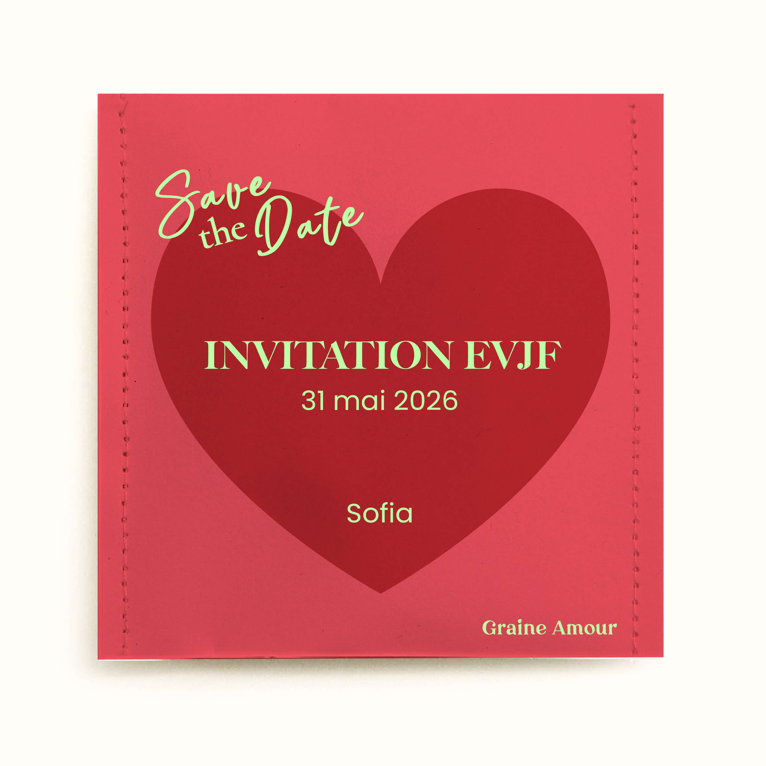 Sachet de graines à semer - Invitation Coeur | Le Beau Thé