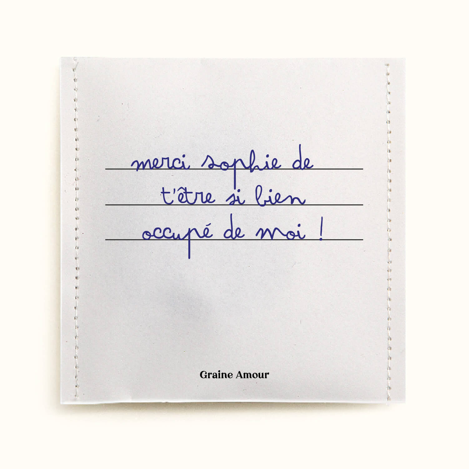 Sachet de graines à semer - Cahier à lignes | Le Beau Thé
