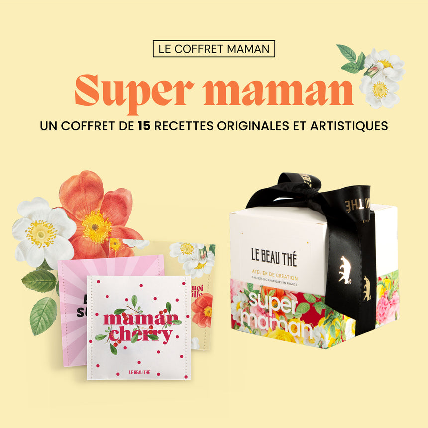 Coffret luxe de 20 sachets de thé publicitaire Le Beau Thé - Cadoétik