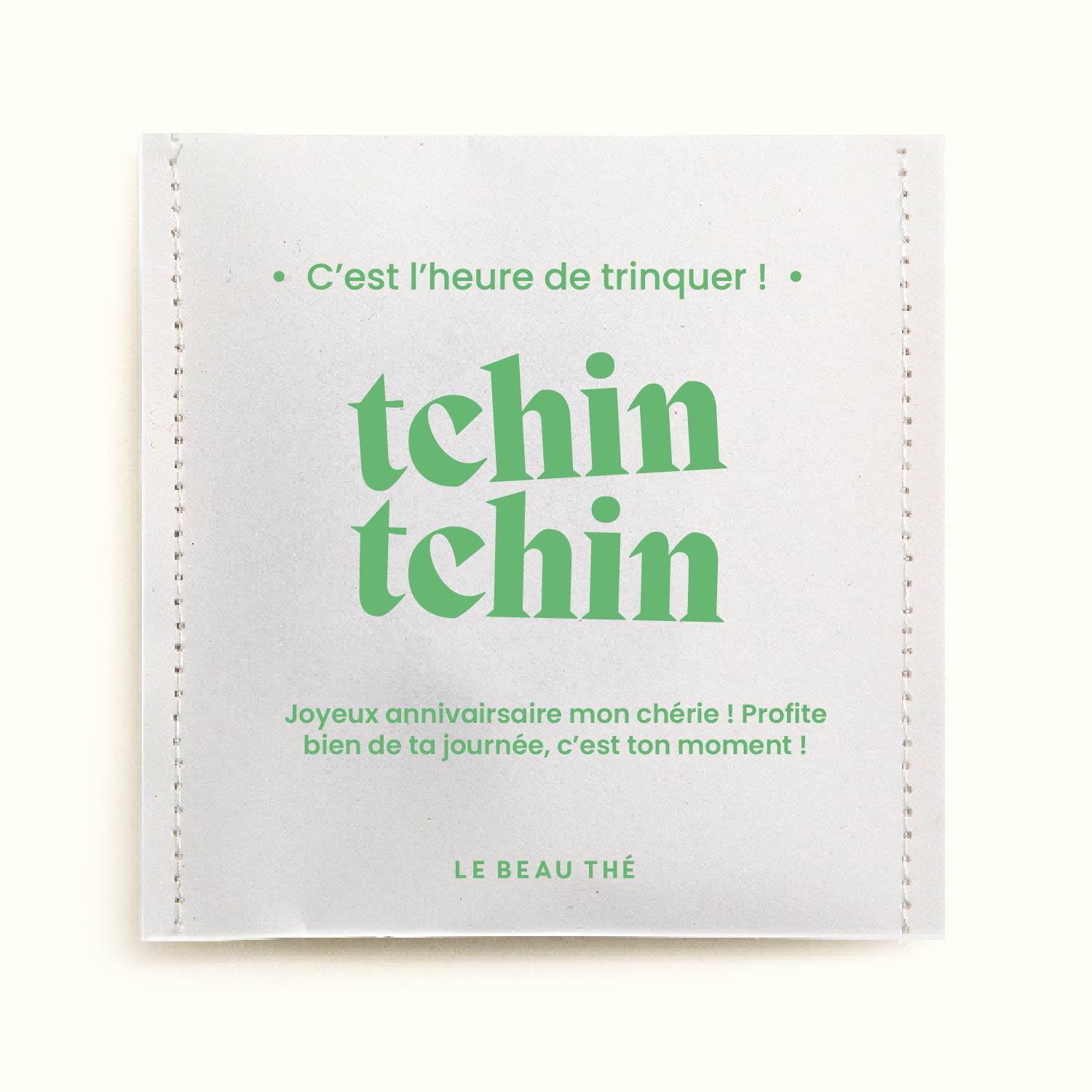 Sachet de thé personnalisé - Tchin tchin | Le Beau Thé