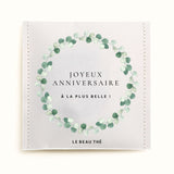 Sachet de thé personnalisé - Anniversaire couronne de feuilles | Le Beau Thé