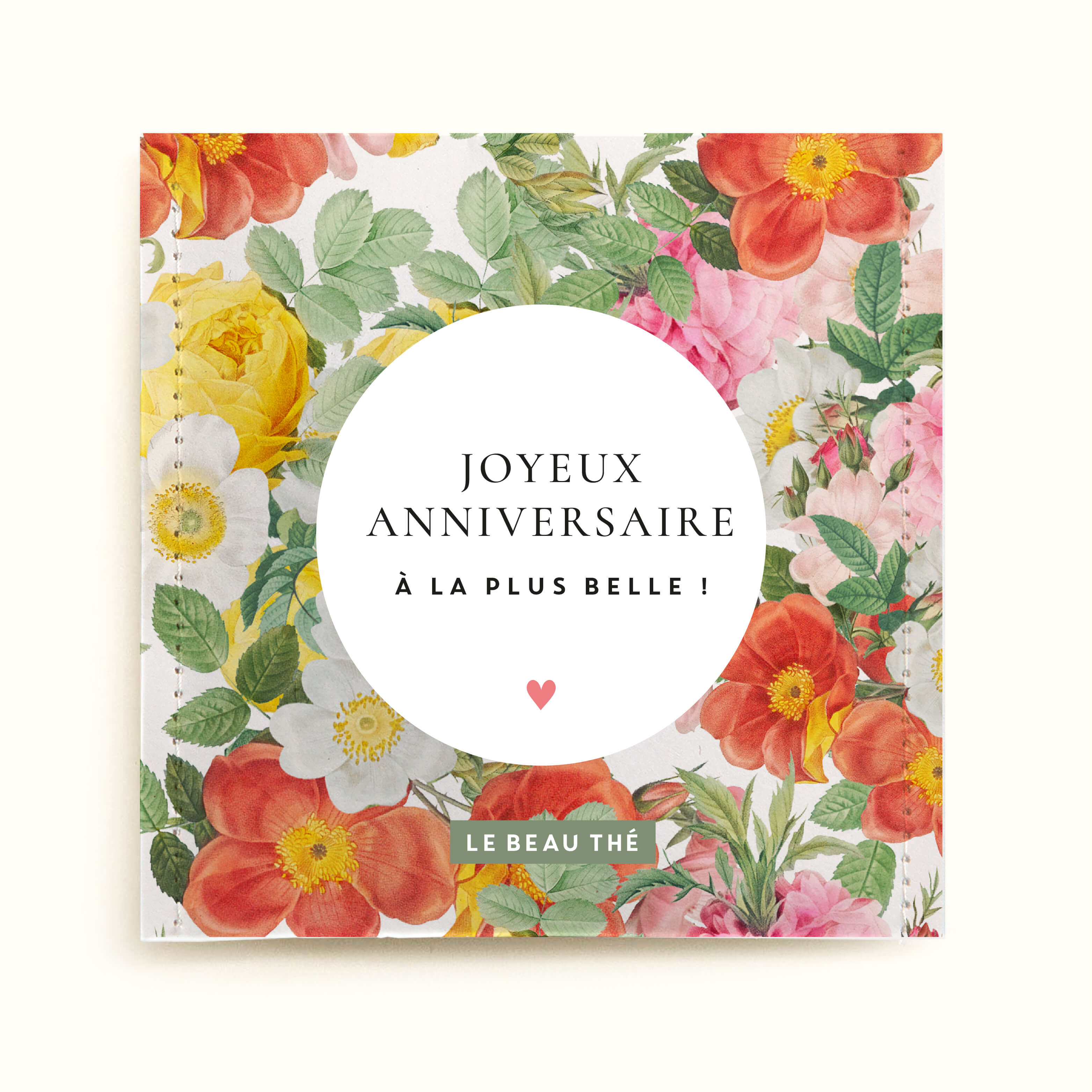 Sachet de thé personnalisé - Anniversaire fleurs des champs | Le Beau Thé