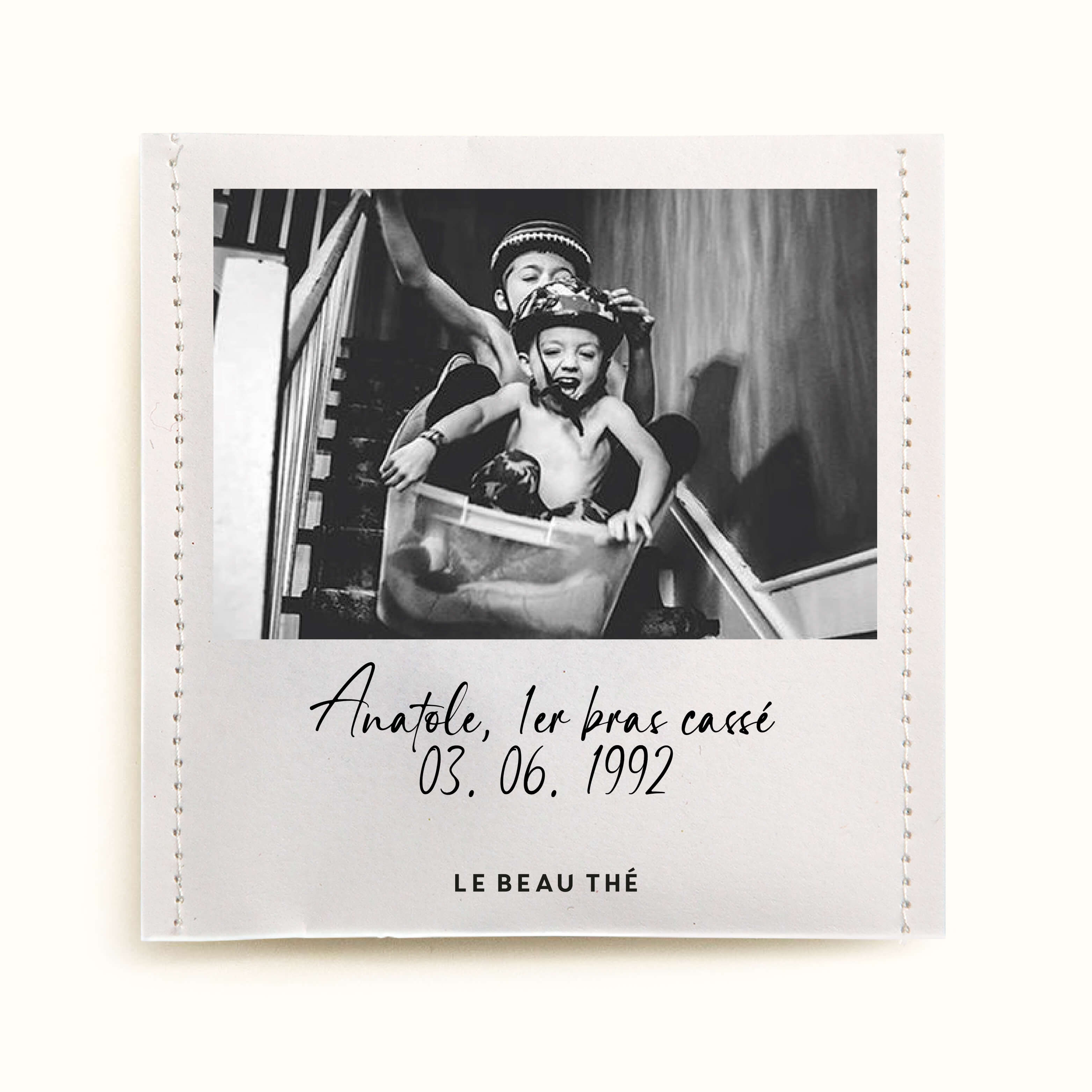 Sachet de thé personnalisé - anniversaire polaroid | Le Beau Thé