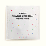 Sachet de thé - étoiles scintillantes colorées | Sachet de thé personnalisé