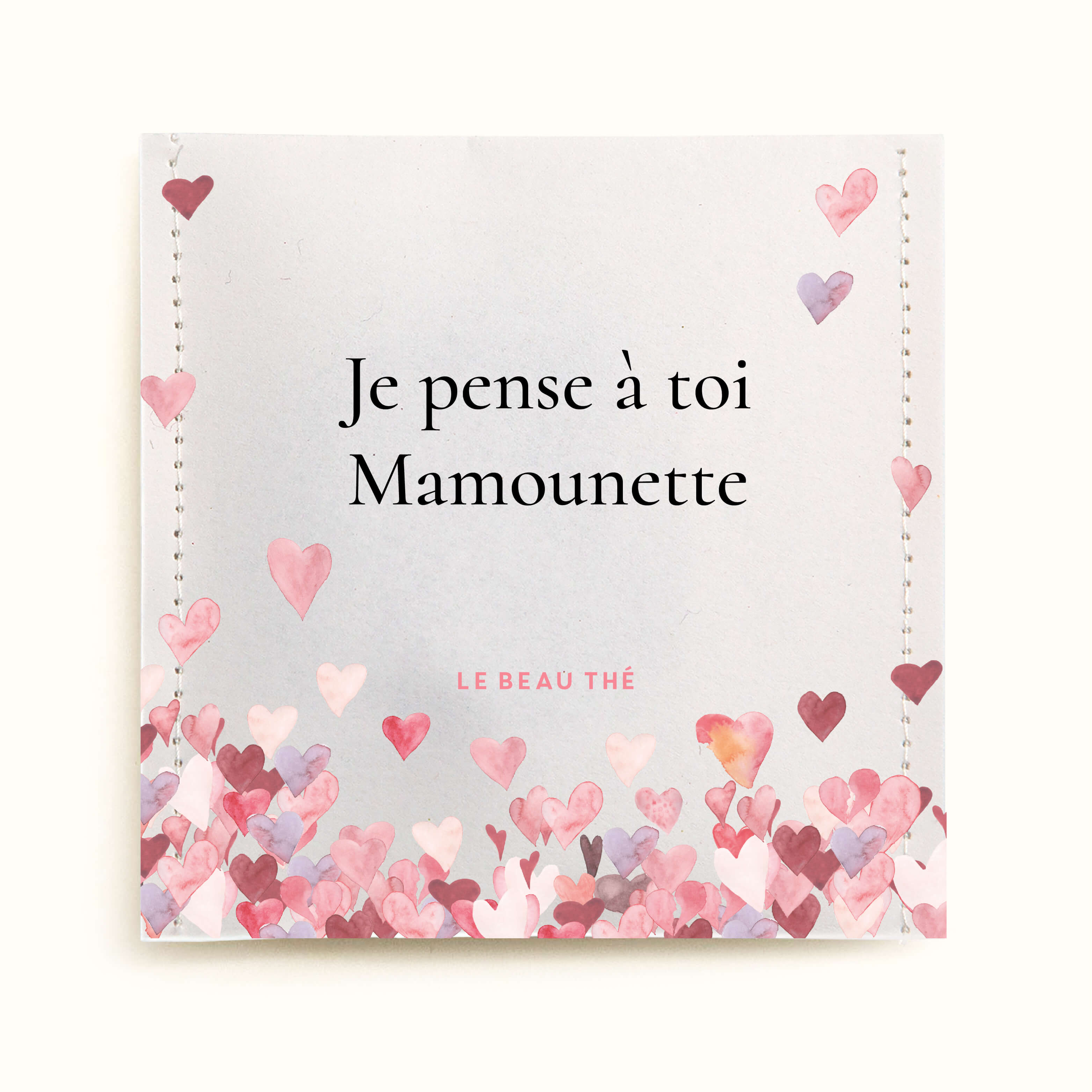 Sachet de thé personnalisé - Fête des mères petits cœurs | Le Beau Thé