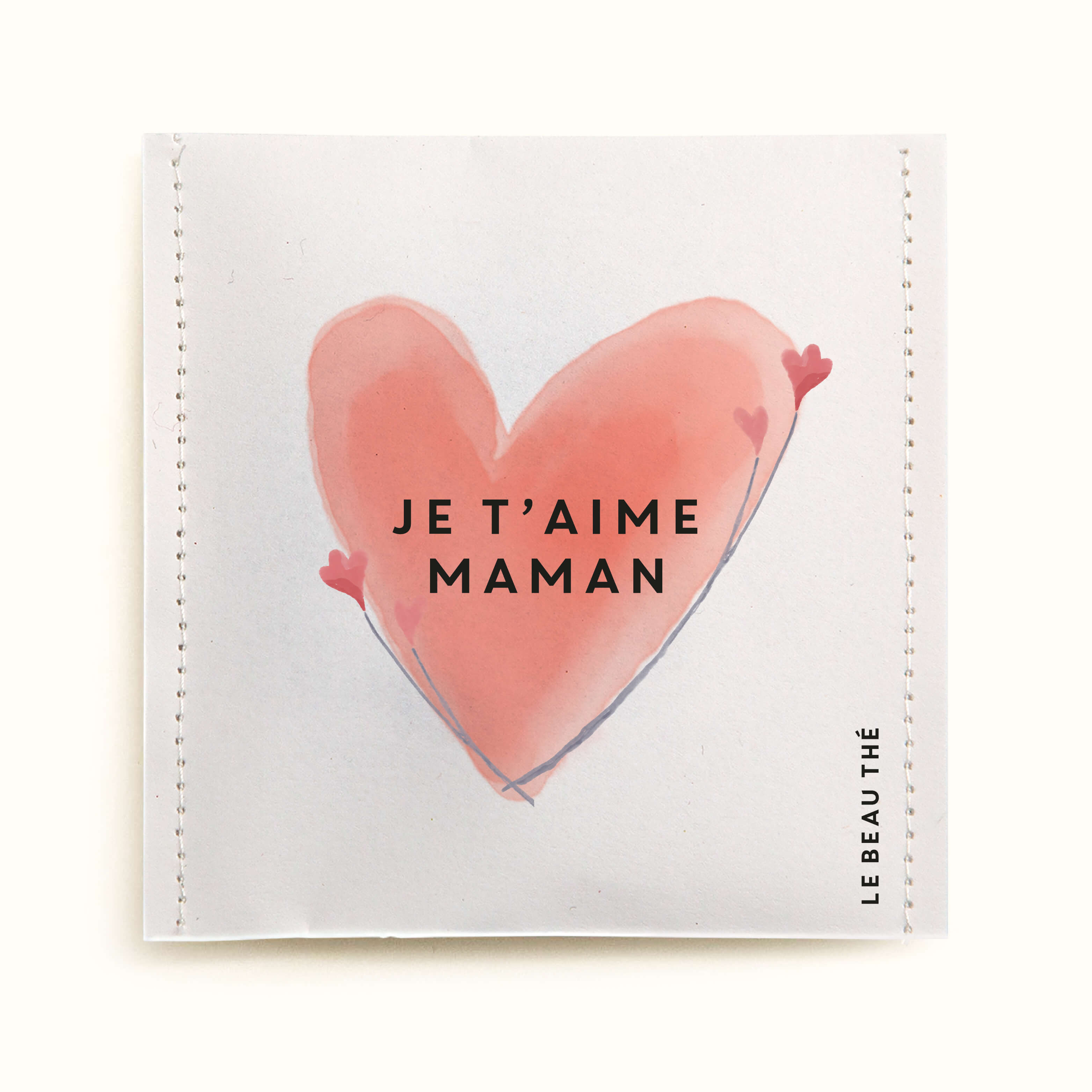 Sachet de thé personnalisé - Fête des mères grand cœur | Le Beau Thé
