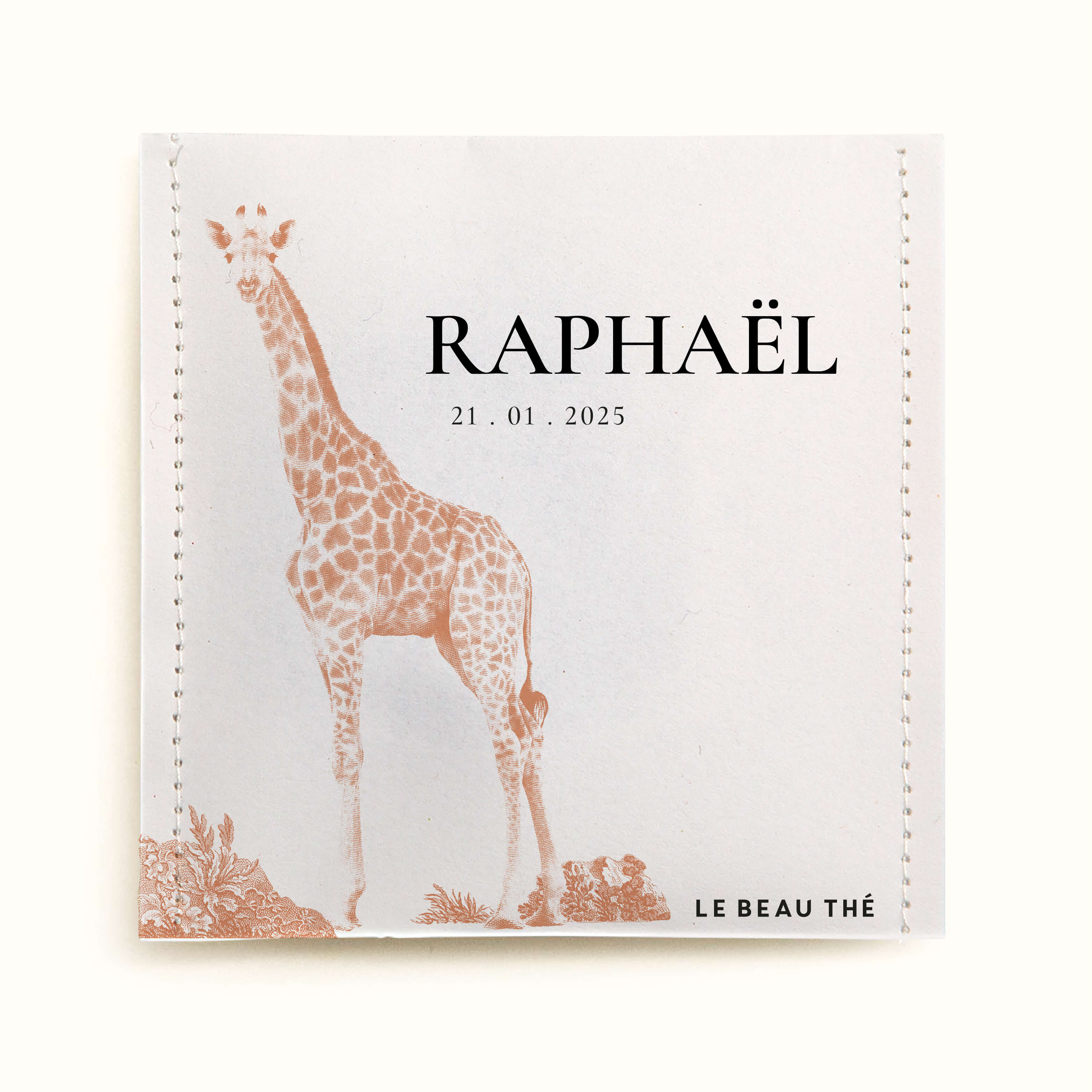 Sachet de thé personnalisé - Naissance tendre | Le Beau Thé