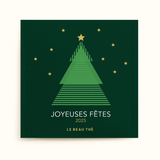 Sachet de thé personnalisé - Étoiles sous le sapin | Le Beau Thé