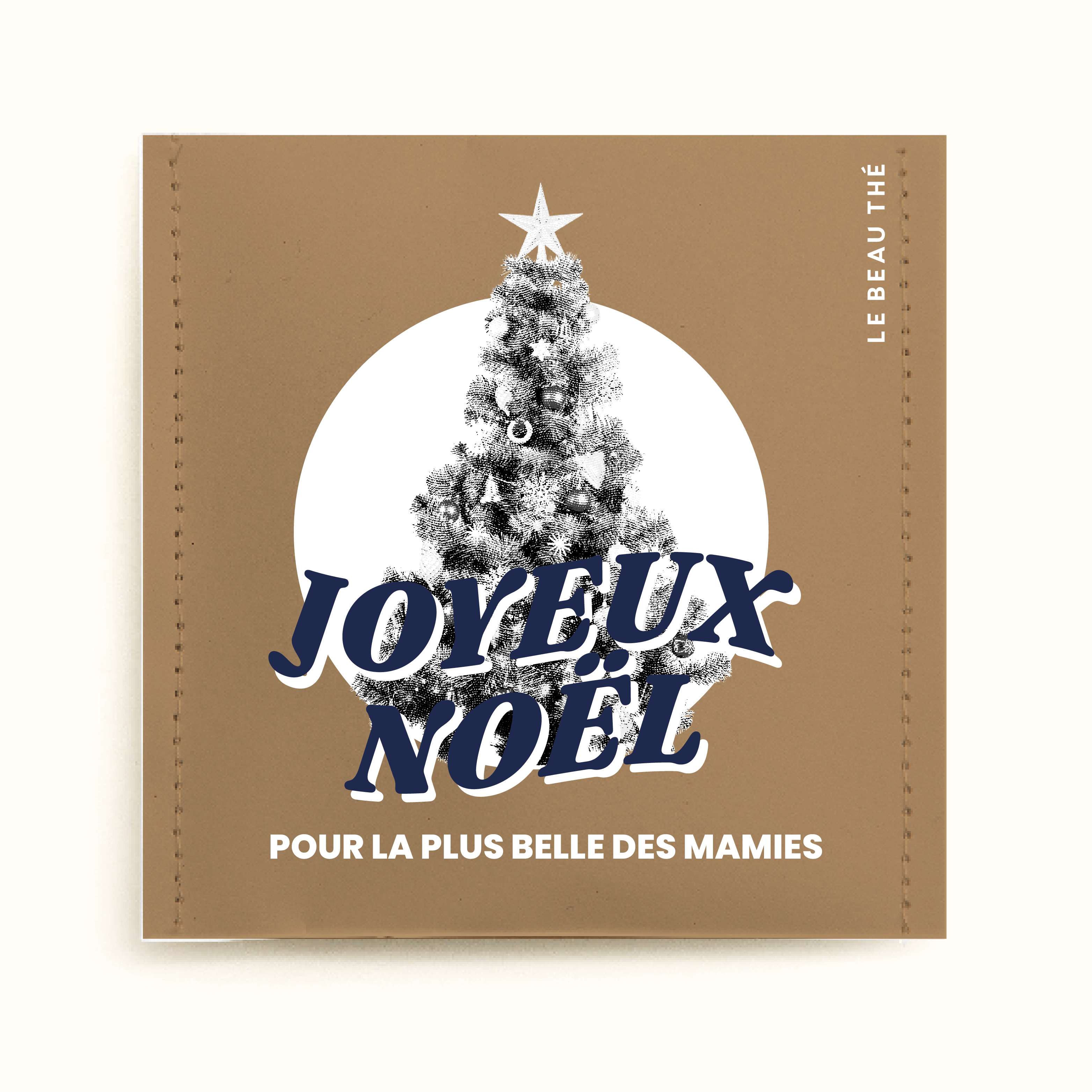 Sachet de thé personnalisé - Sapin en fête | Le Beau Thé