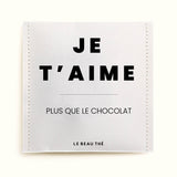 Sachet de thé personnalisé - Je t'aime plus que le chocolat Saint-Valentin | Le Beau thé